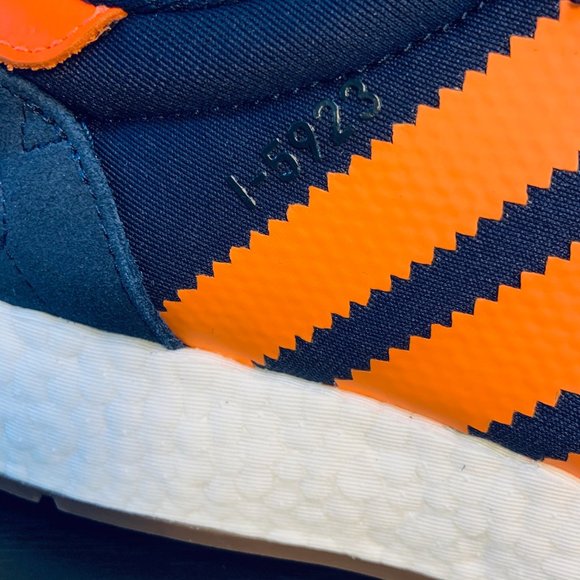 New Adidas Originals Boost I-5923 Navy Orange Gum - Picture 7 of 9